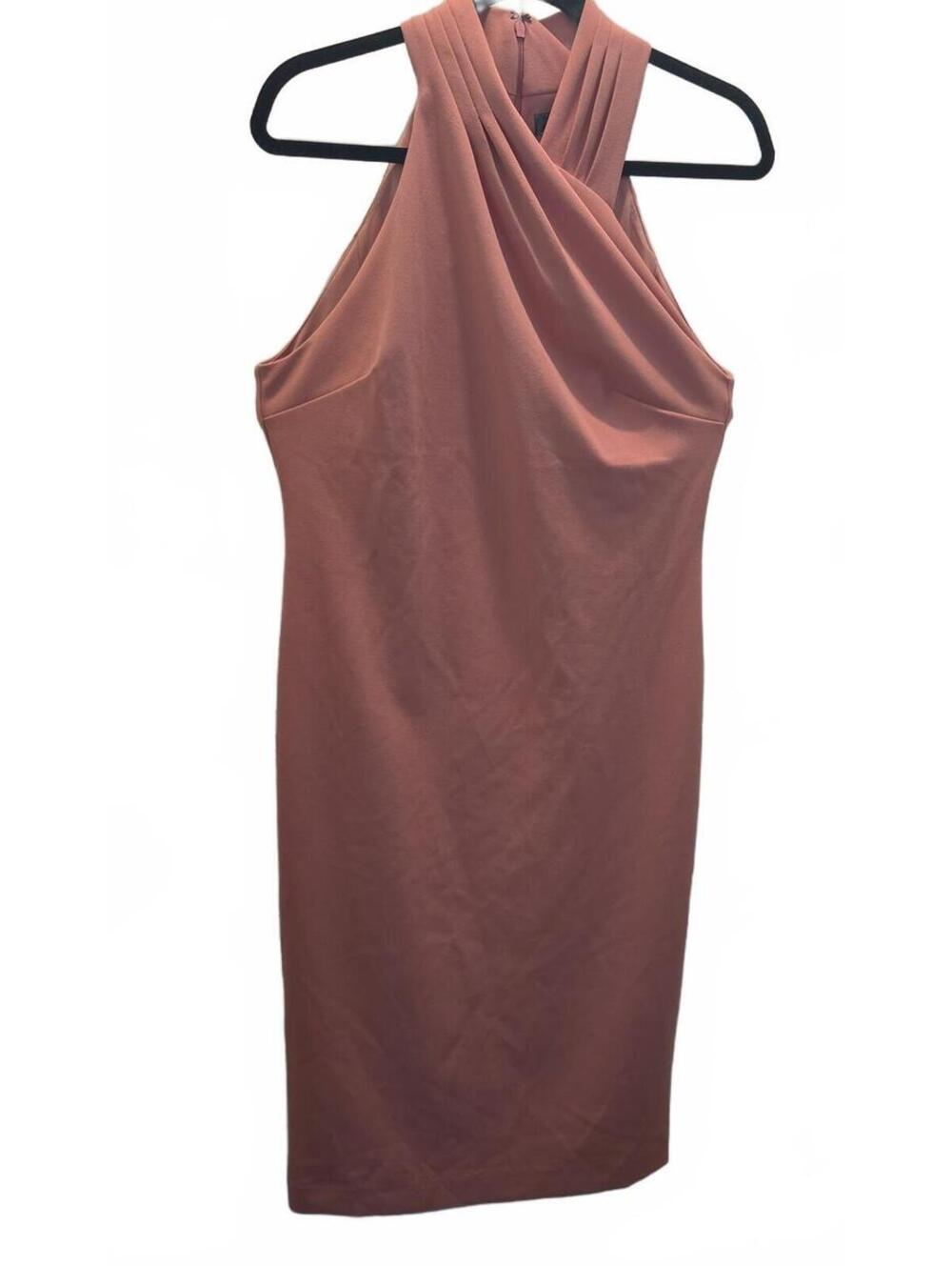 Rachel Rachel Roy Rose Halter Neck Sheath Dress Large